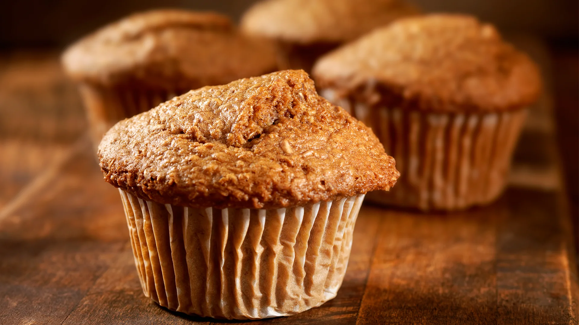 Un lot de muffins au son