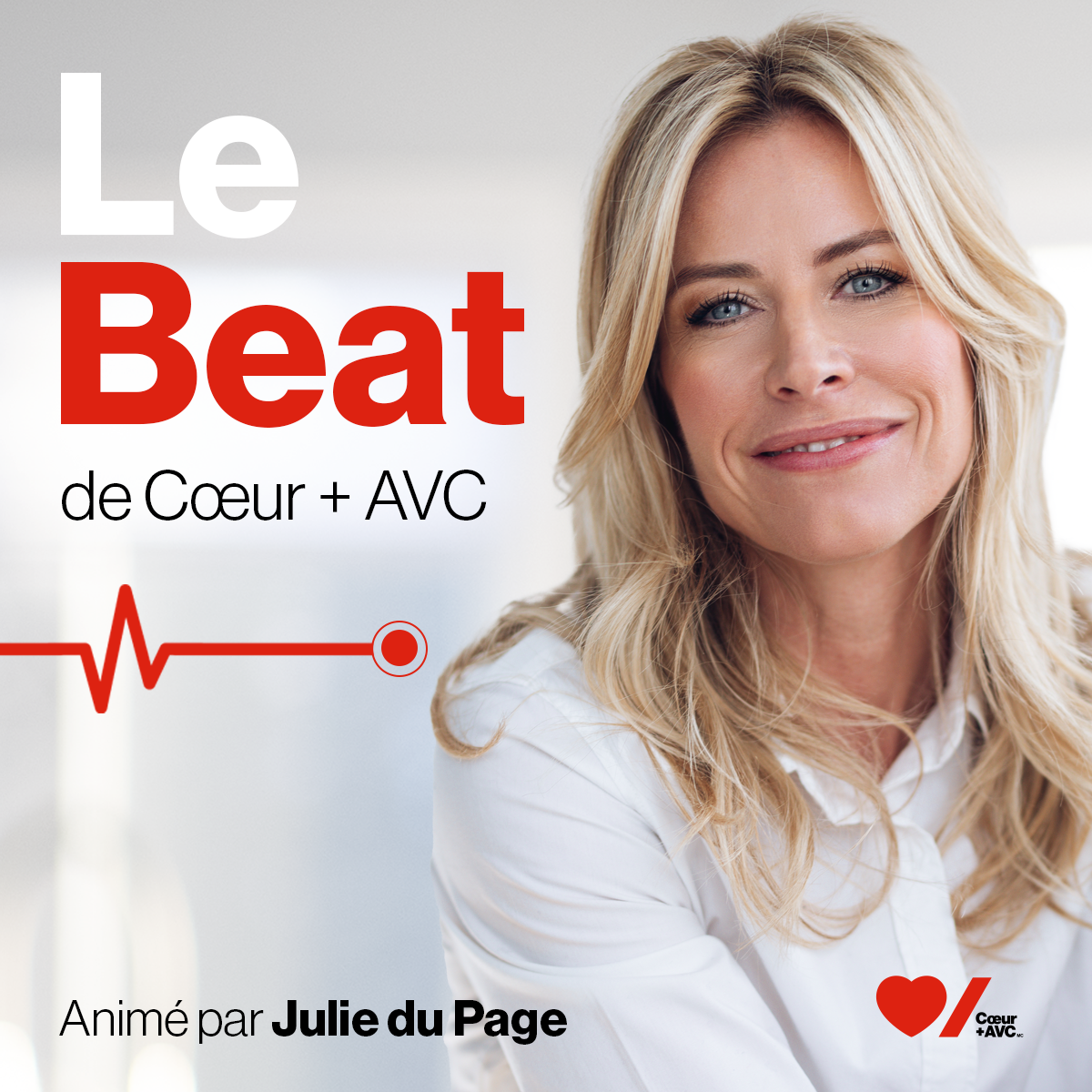 Julie du Page, animatrice du balado Le Beat de Cœur + AVC.