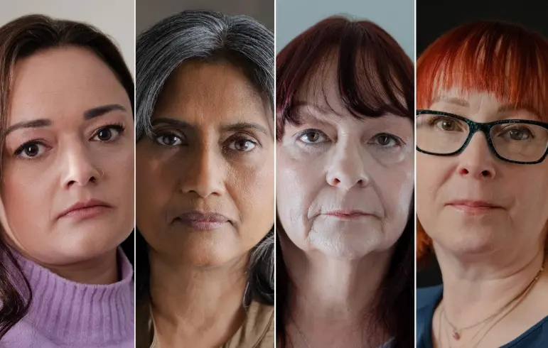 Quatre femmes qui ont eu recours au système de santé pour une maladie cardiaque ou un accident vasculaire cérébral