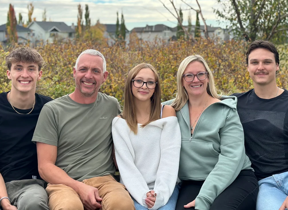 Amanda et sa famille