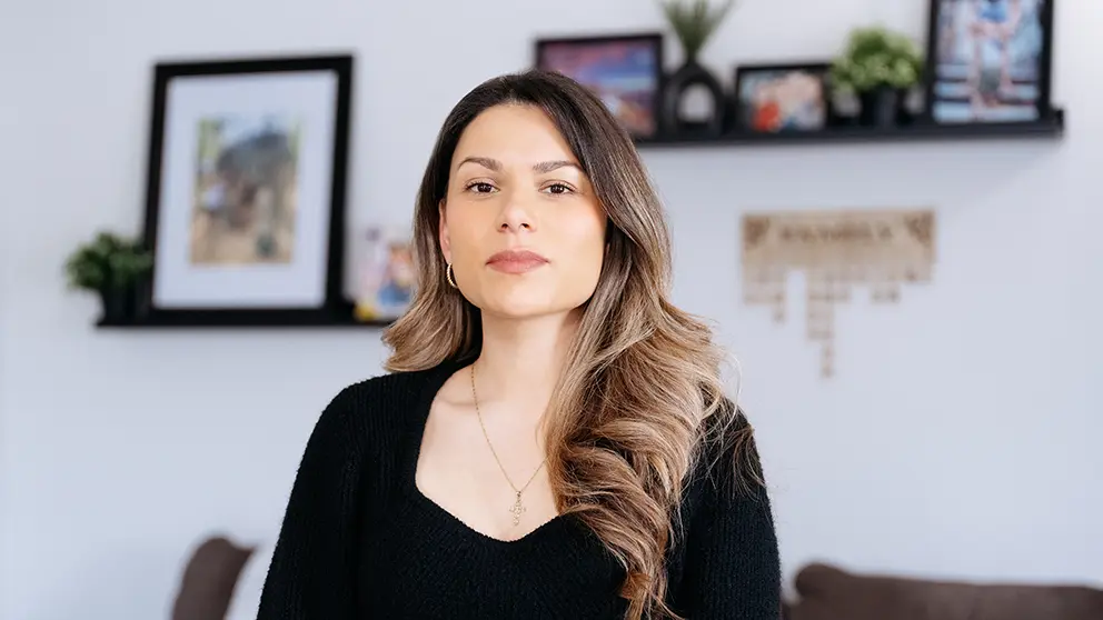 Samantha Gomez, vit avec les séquelles d’un AVC