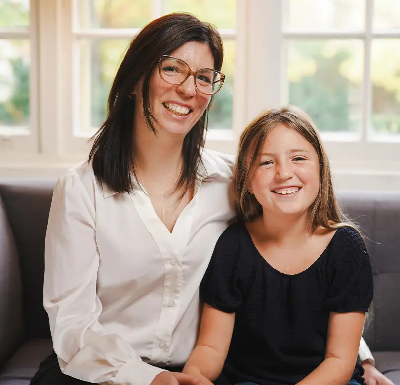 Sophie Bessette  et sa fille Mia.